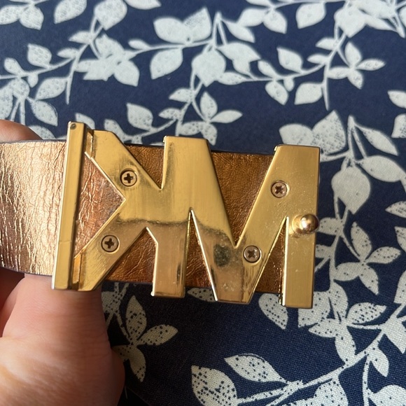 Michael Kors Brown logo patterned belt Size L - Picture 3 of 7